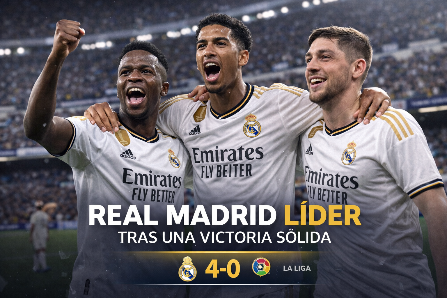 Real Madrid mantiene el liderato tras una victoria sólida