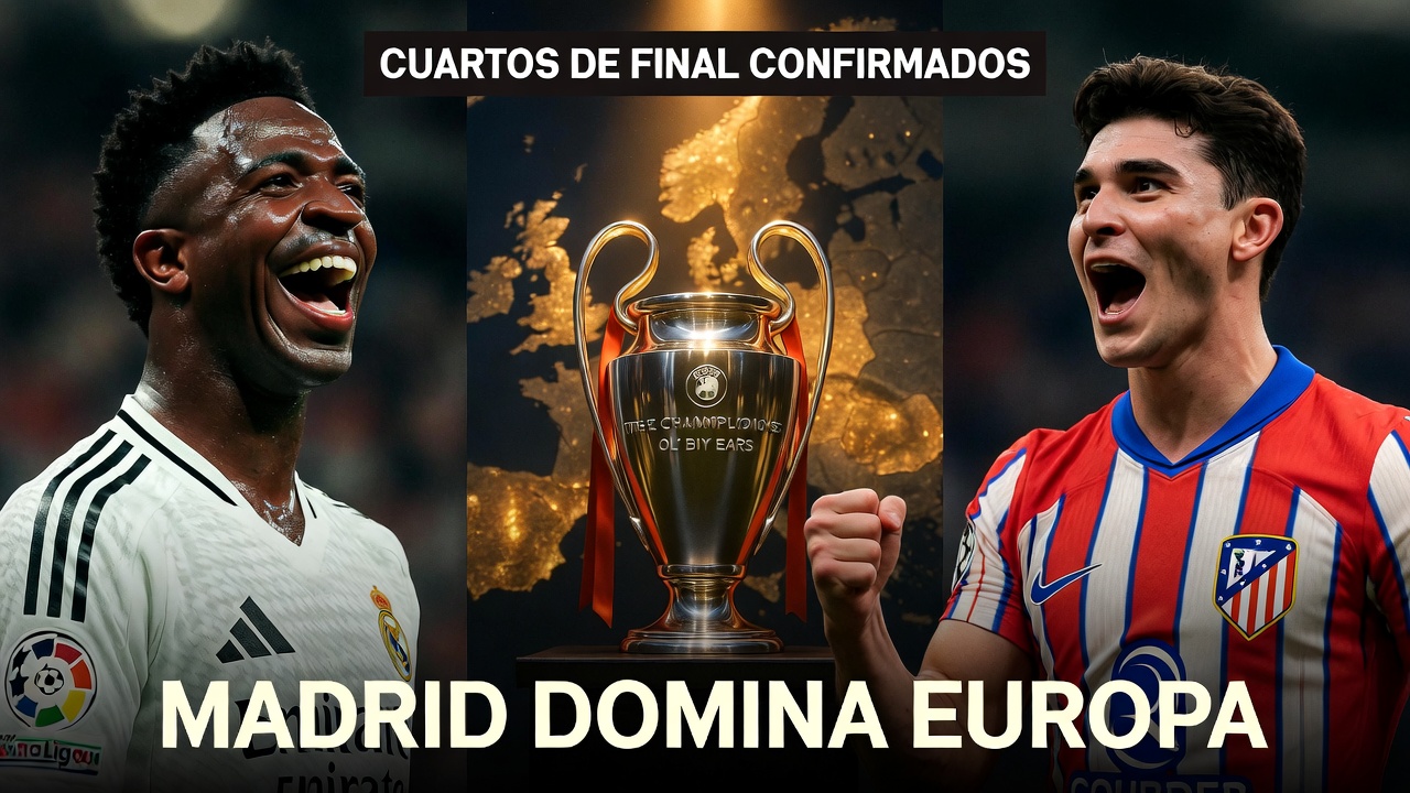 ¡Pleno español en Cuartos! El Real Madrid y el Atlético sellan su pase en una noche histórica