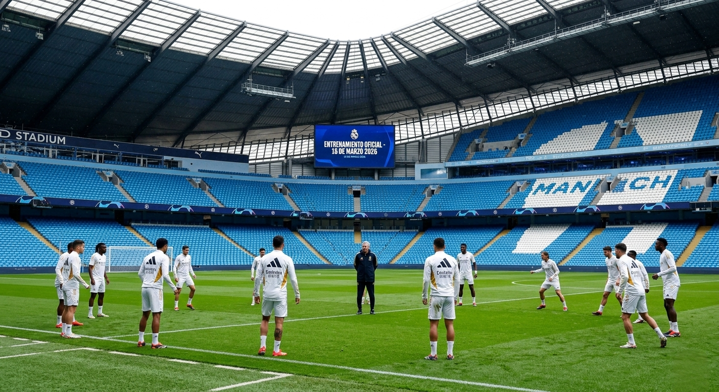 El Real Madrid toma contacto con el Etihad Stadium: Último test antes de la batalla de Champions