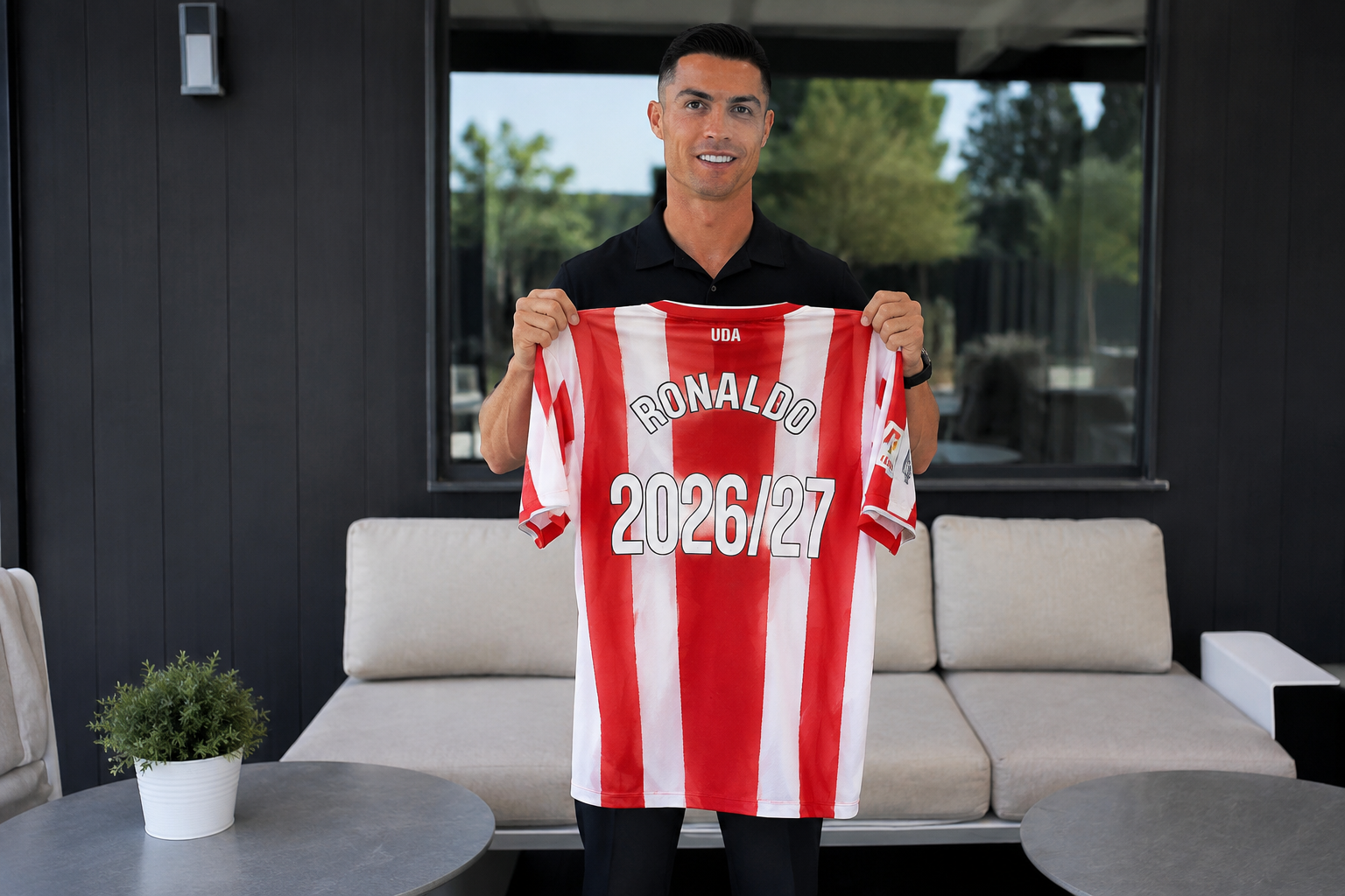 Cristiano Ronaldo visita el Almería y reafirma su compromiso con el proyecto del club español